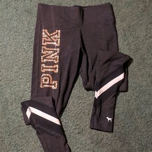 PINK charcoal grey yoga plants